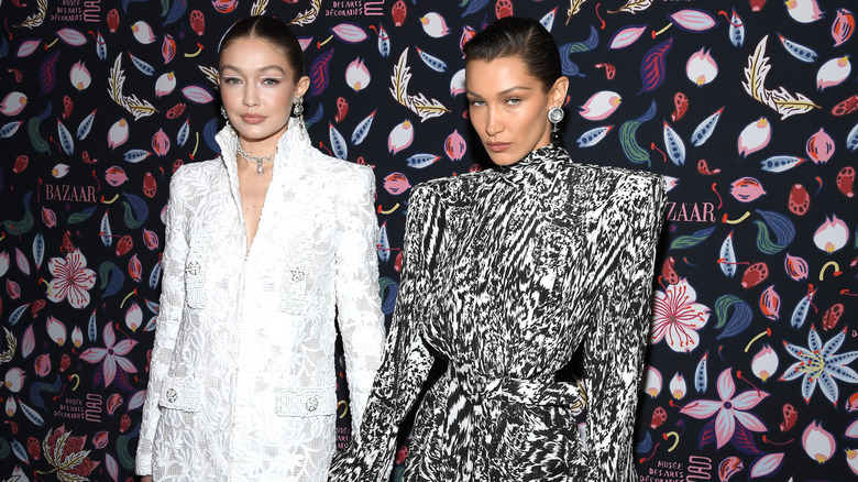 Bella and Gigi Hadid at an event