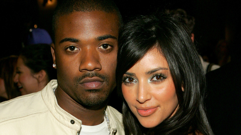 Ray J and Kim Kardashian smiling