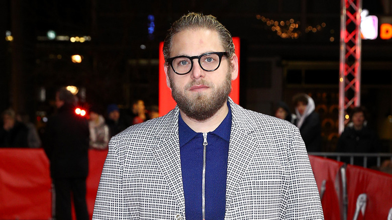 Jonah Hill arriving at premiere event