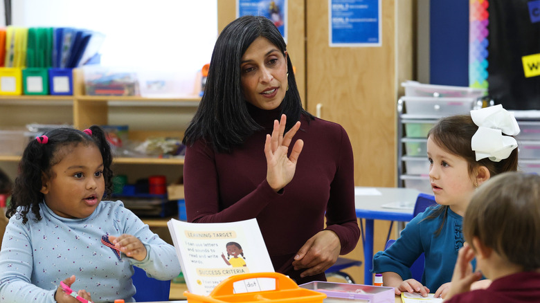 Usha Vance bonding with kids