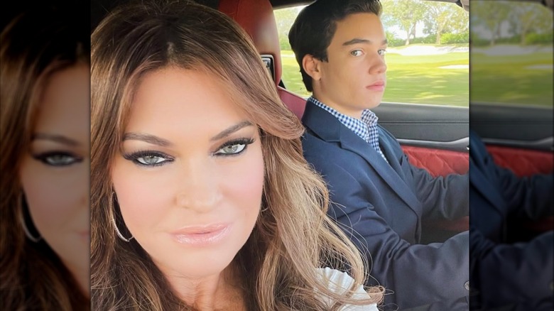 Kimberly Guilfoyle filtered face son