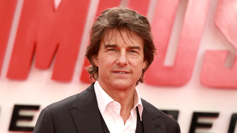 Tom Cruise black tux long wavy hair