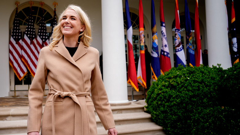 Natalie Harp smiling outside the White House
