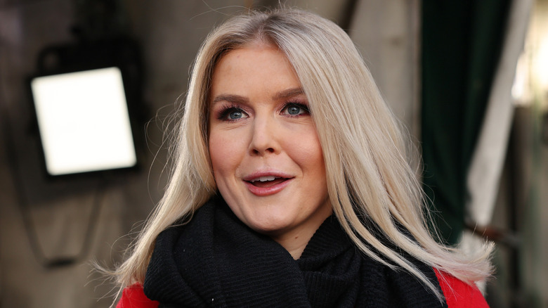 Karoline Leavitt speaking at the White House