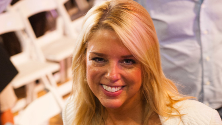 Pam Bondi grinning at the camera