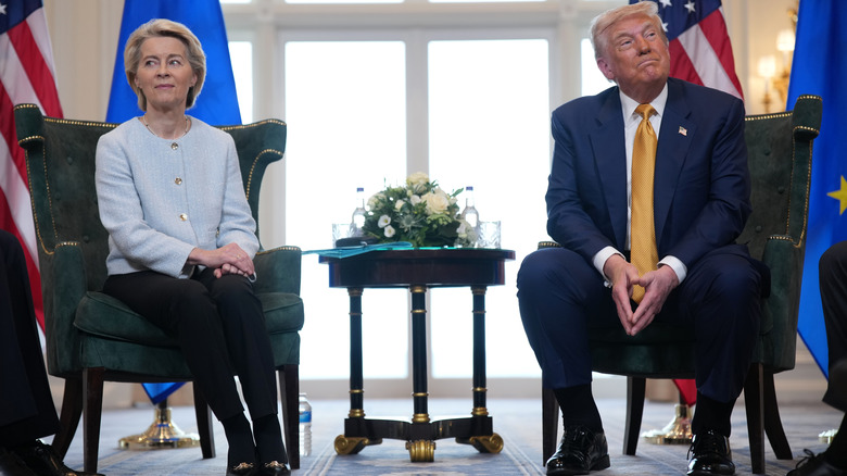 Ursula von der Leyen and Donald Trump meet in Scotland.