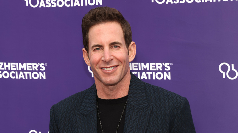 Tarek El Moussa black jacket