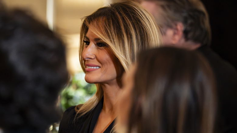 Melania Trump pictured at the 2026 Governors Dinner.