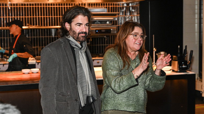 John Cusimano and Rachael Ray pictured together at the 2025 Food Network New York City Wine & Food Festival.