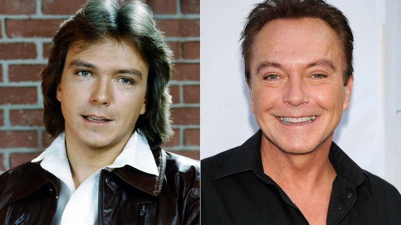 David Cassidy '70s, left, and 2000s, right