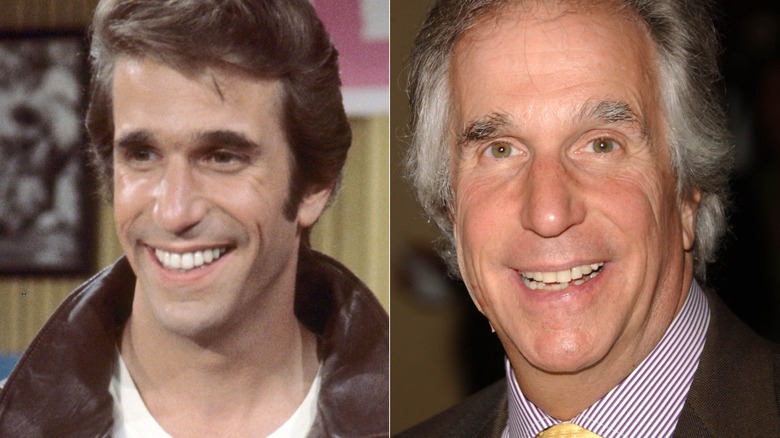 Henry Winkler '70s, left, and 2000s, right