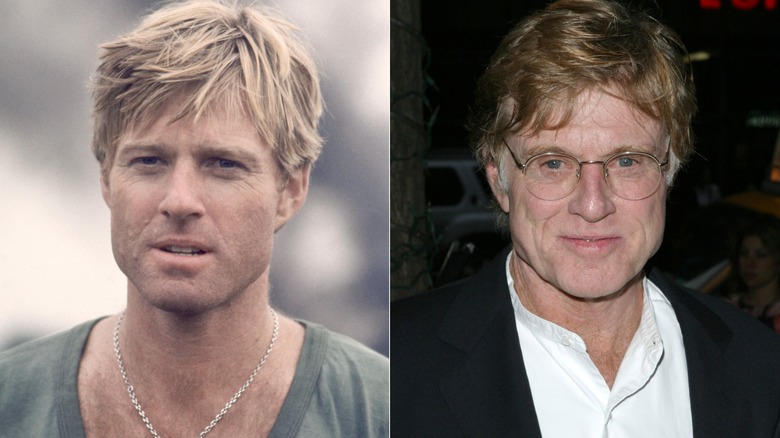 Robert Redford '70s, left, and 2000s, right