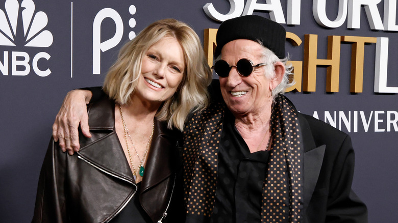 Keith Richards and Patti Hansen in 2025