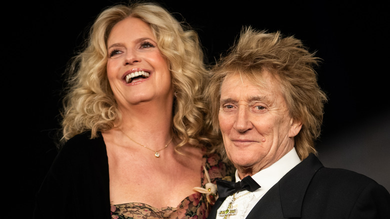 Penny Lancaster and Rod Stewart pictured in 2026