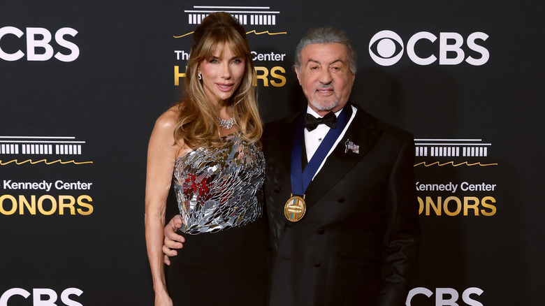Jennifer Flavin and Sylvester Stallone in 2025