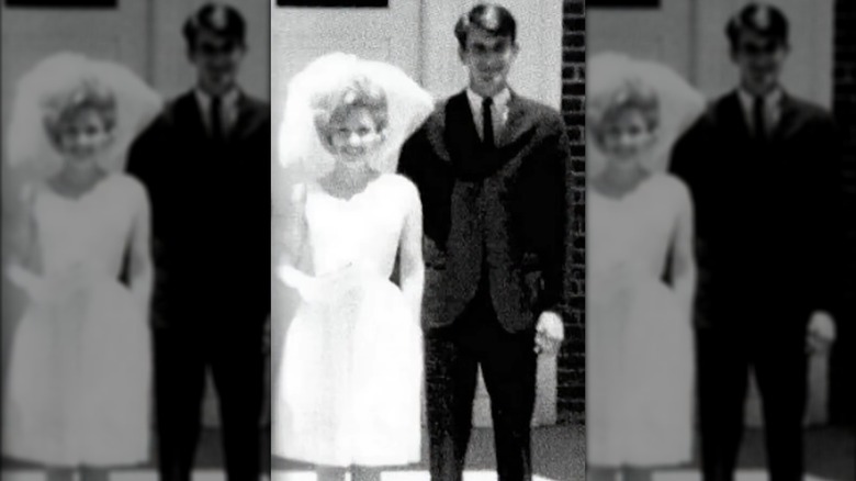 Dolly Parton and Carl Dean on their wedding day.