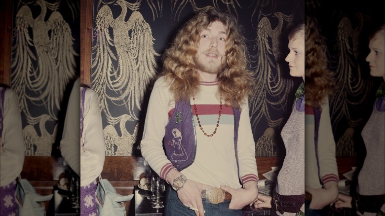 Robert Plant talking at event