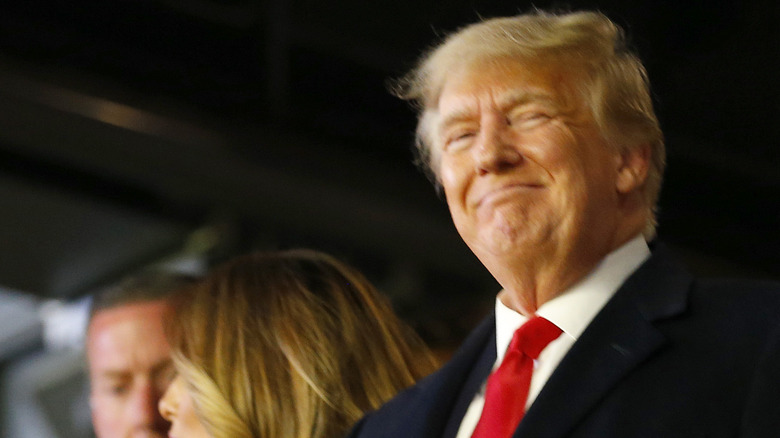 Trump smiling at camera
