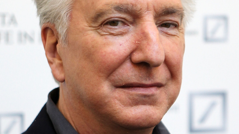 Alan Rickman posing closeup