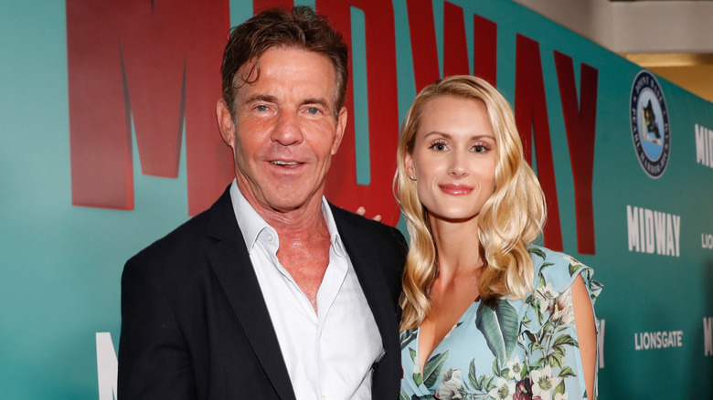 Dennis Quaid and Laura Savoie at Midway screening