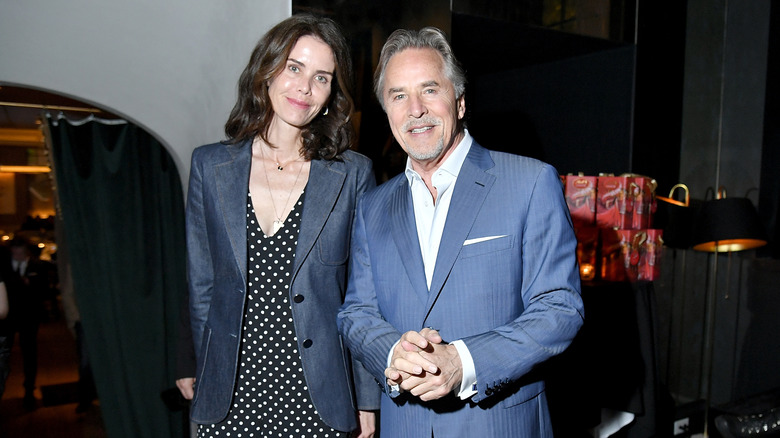 Kelley Phleger and Don Johnson at New York screening of "Book Club"