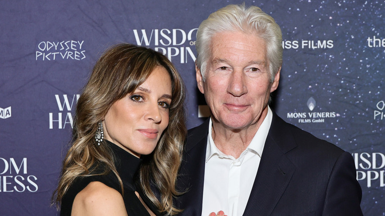 Alejandra Gere and Richard Gere at the "Wisdom Of Happiness" New York Screening