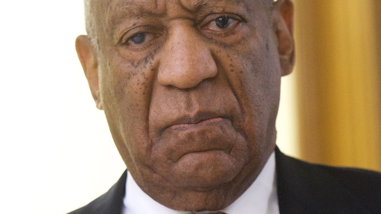 Bill Cosby frowning