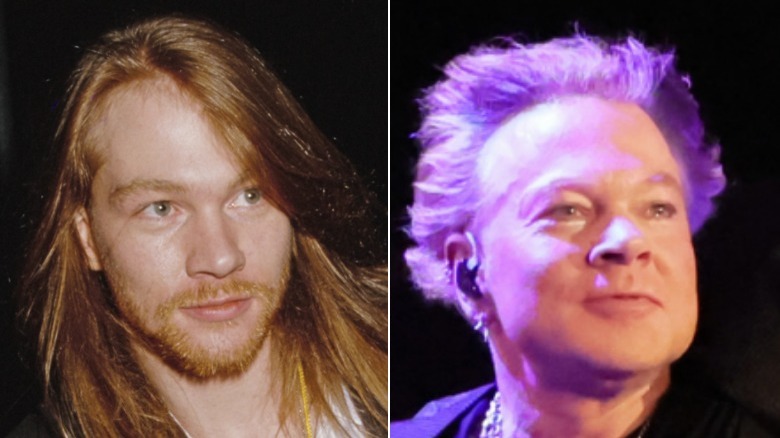 Axl Rose then and now