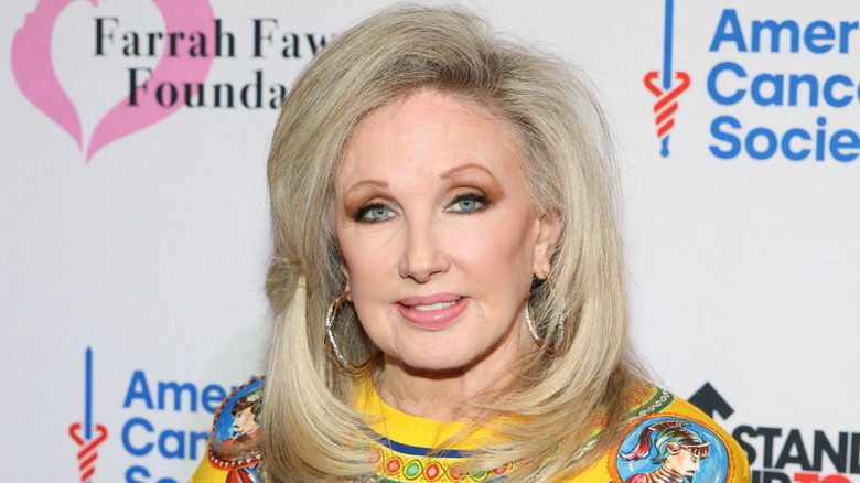 Morgan Fairchild poses in 2026