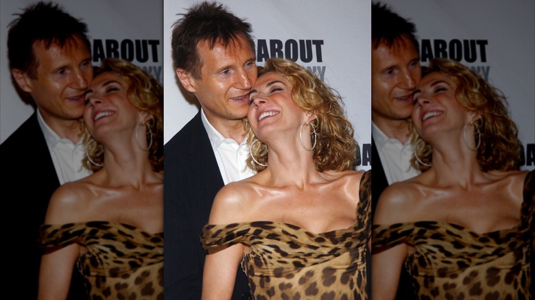 Liam Neeson and Natasha Richardson at a play premiere in 2005.