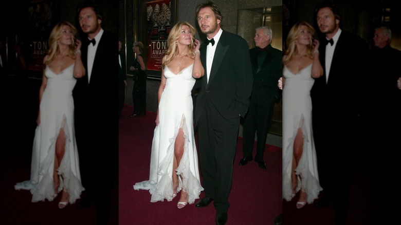 Natasha Richardson and Liam Neeson at the 2002 Tony Awards.