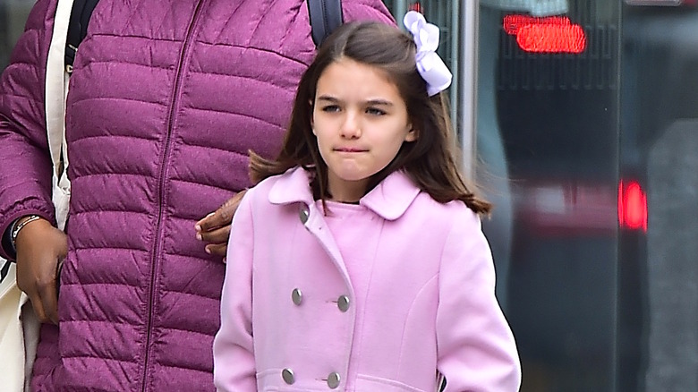 Suri Cruise glaring 