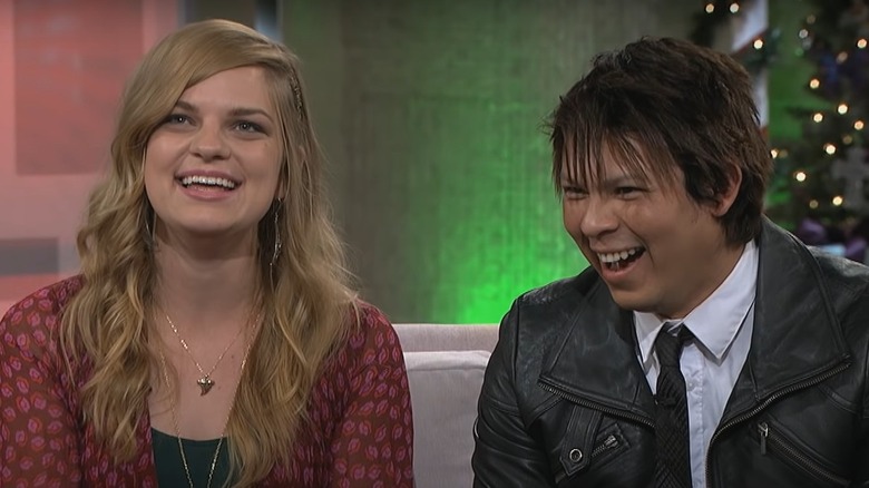 Chelsea and Yamir on a talk show