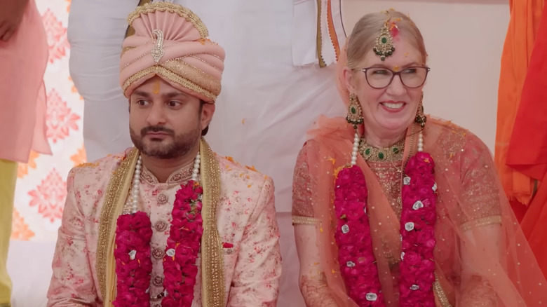 Sumit Singh and Jenny Slatten during their wedding in India