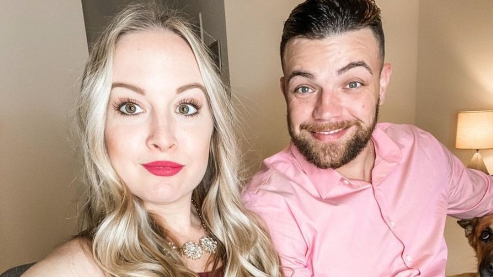 90 Day Fiancé's Elizabeth Potthast and Andrei Castravet posing for a selfie