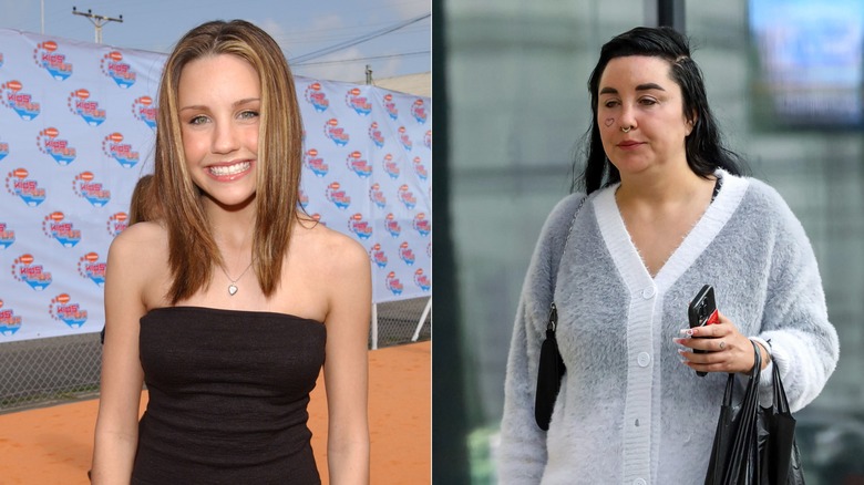 Amanda Bynes in 2002; Amanda Bynes in 2024
