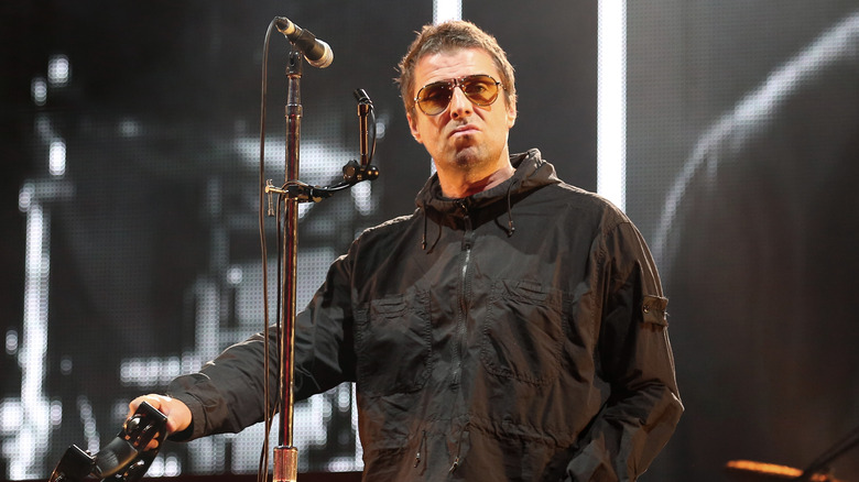 Liam Gallagher performing