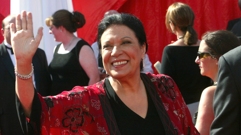 Shelley Morrison smiling and waving at Primetime Emmy Awards