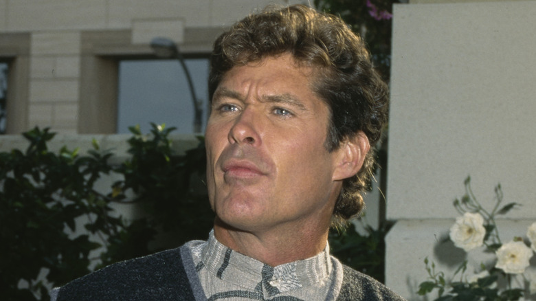 David Hasselhoff at a Baywatch Nights presser