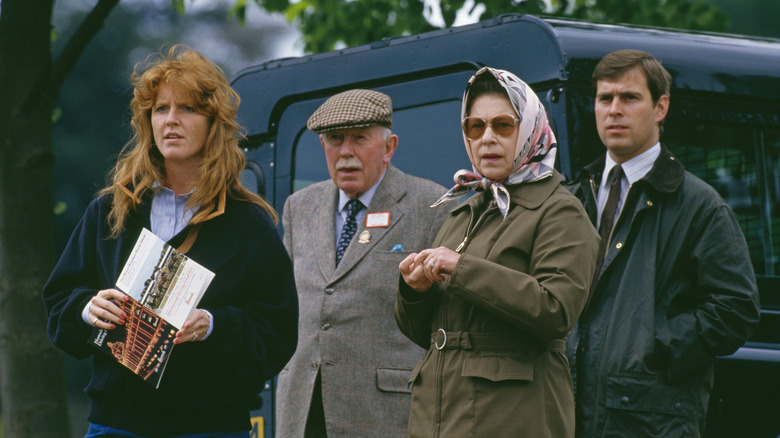 Sarah Ferguson, Andrew with Queen 