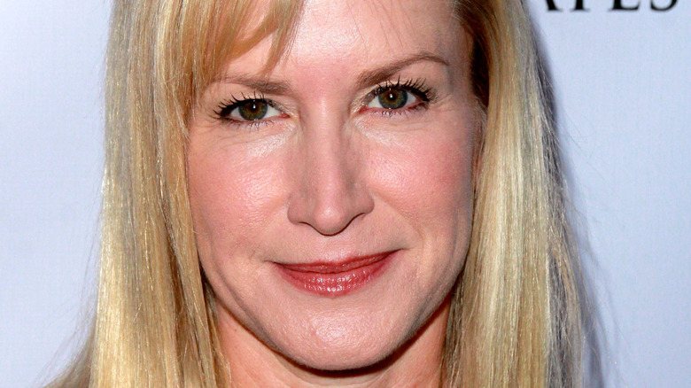 Angela Kinsey with side bangs