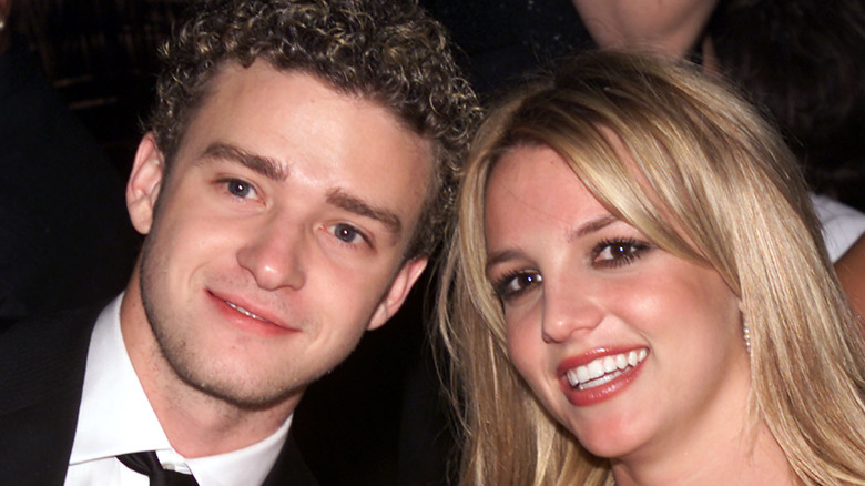 Justin Timberlake and Britney Spears smiling