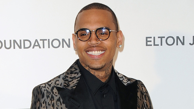 Chris Brown smiling