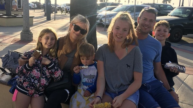 Christina Haack and Ant Anstead with their children