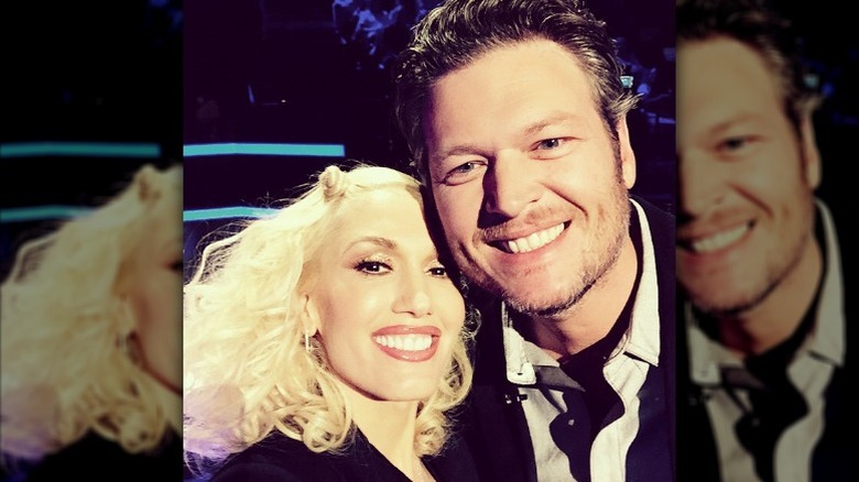 Gwen Stefani and Blake Shelton selfie