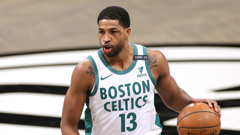 Tristan Thompson on the basketball court