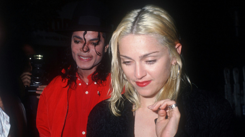 Madonna and Michael Jackson hanging out together