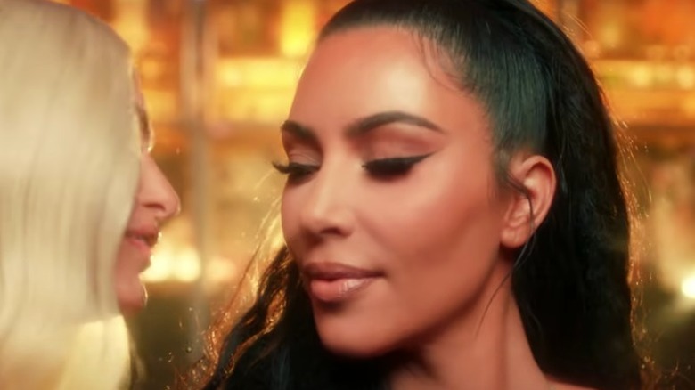 Paris Hilton and Kim Kardashian in a music video