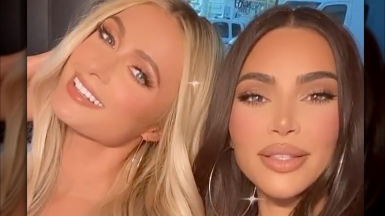 Kim Kardashian and Paris Hilton take a selfie
