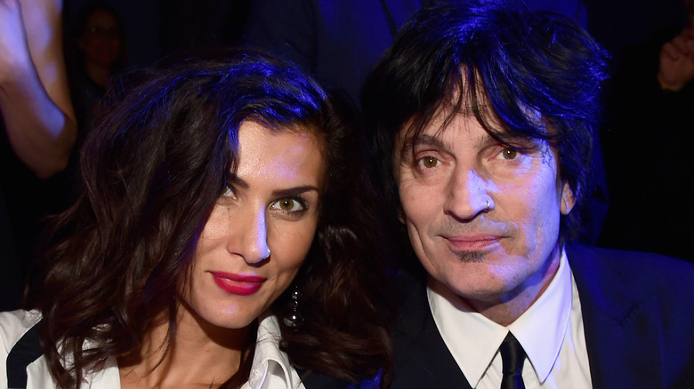Sofia Toufa and Tommy Lee sitting together 